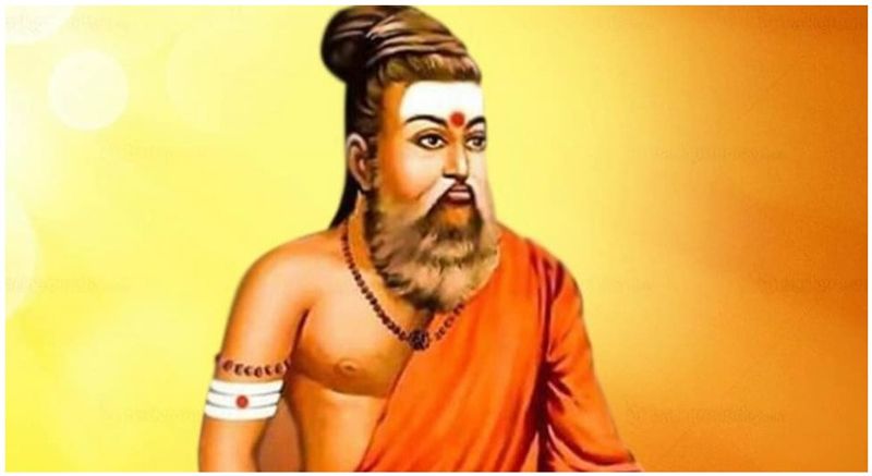 Thiruvalluvar Day TN Governor Shared Saffron Colour Thiruvalluvar | காவி உடை அணிந்த திருவள்ளுவர் படத்துடன் வாழ்த்து சொன்ன ஆளுநர்.. என்ன சொல்லிருக்காருன்னு பாருங்க..