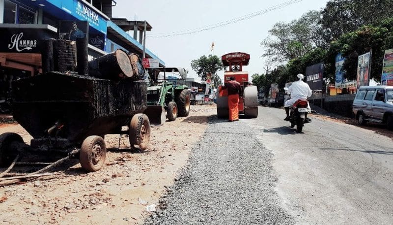 Jindal Company Started Road Work in Kuditini in Ballari district