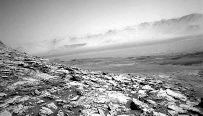 NASA Mars Curiosity Rover Sends Fog Image Near Gale Crater