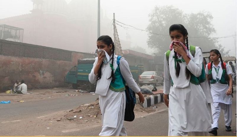 As winds blow away haze pollution levels in New Delhi