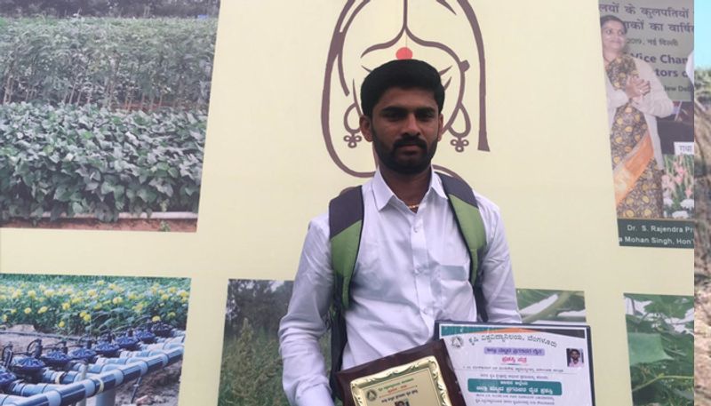 Naveen Kumar Felicitated Best District Farmer Award 2019