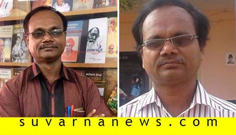 A teacher sells books door to door to popularize kannada language