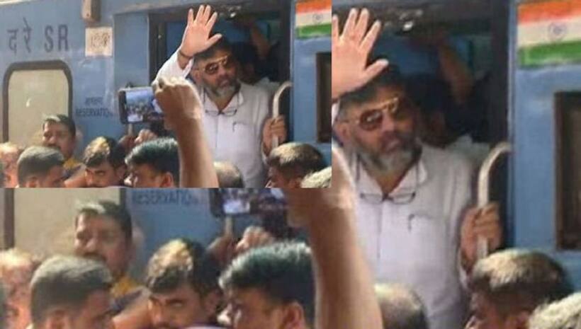 Karnataka’s former minister DK Shivakumar seeks divine intervention, makes another run to temple