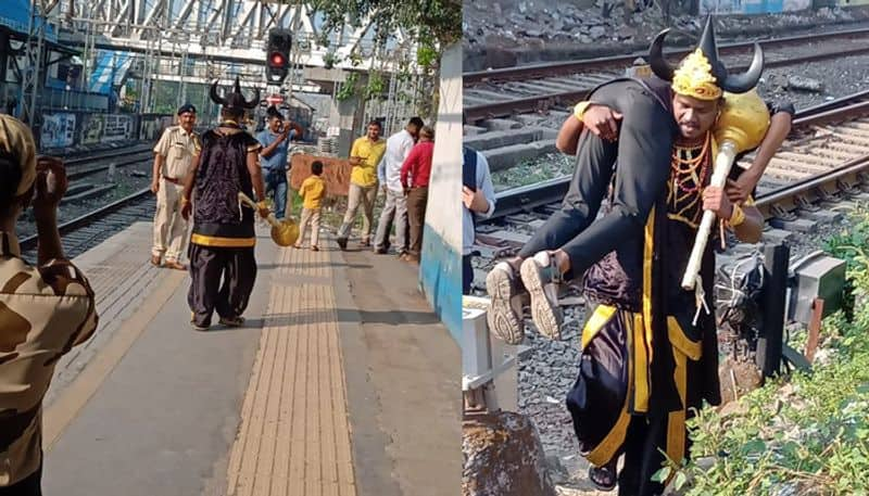 Western Railways hires Yamraj to discourage people from trespassing on railway tracks