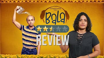 Bala movie review Ayushmann Khurrana though bald is finer than frog hair