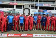 Indian cricketers interact IAF Surya Kiran aerobatic team Nagpur