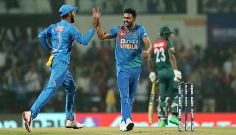 Deepak Chahar takes hat-trick registers best-ever T20I figures 6/7