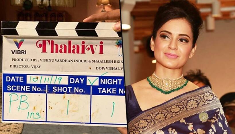 Kangana Ranaut started shooting for Thalaivi, biopic on Jayalalithaa