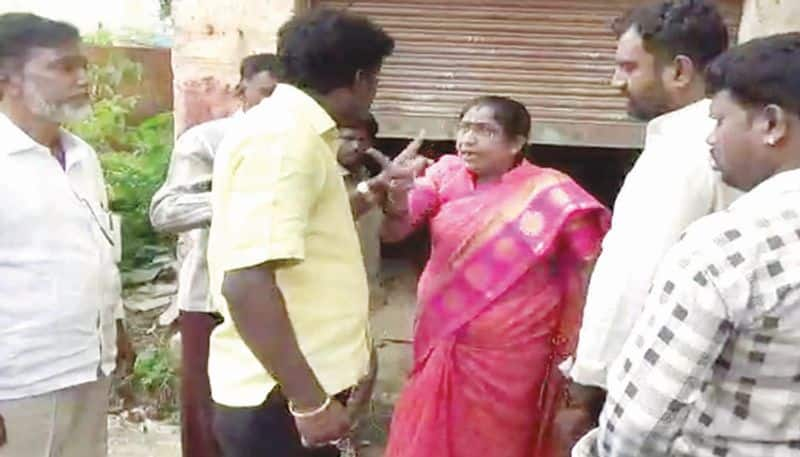 Gram Panchayat Member Scold To Panchayat President in Anekal