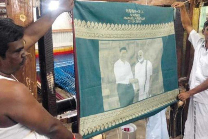 paramakudi hand loom workers made  madi xi jinbing image 3d  saree