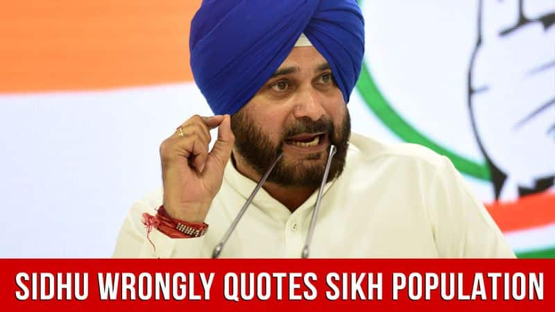 Navjot Singh Sidhu Wrongly Quotes Sikh Population