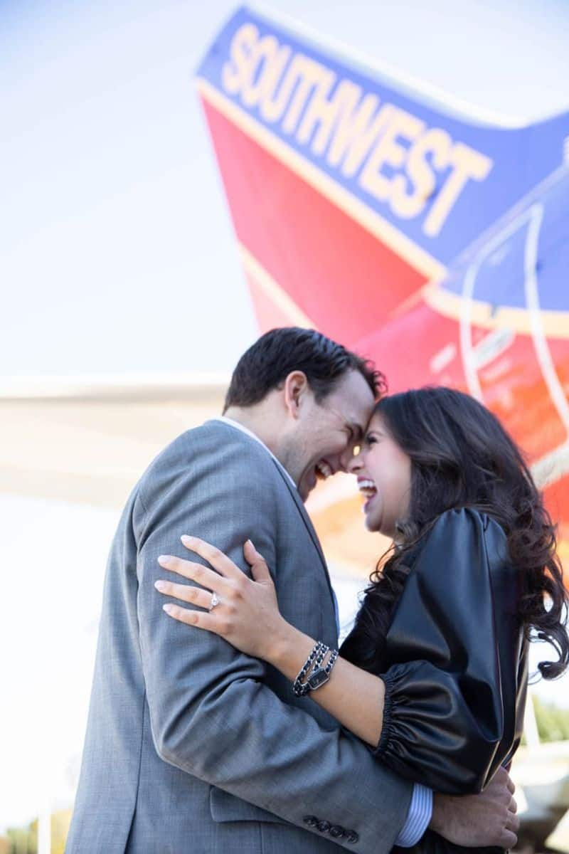 Couple Met on a Southwest Flight Gets Engaged One Year Later