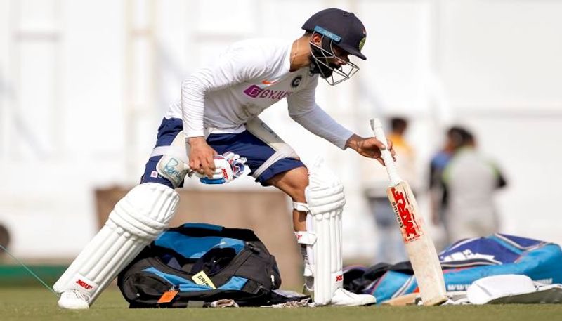 Team India use pink ball for practice ahead of day and night test