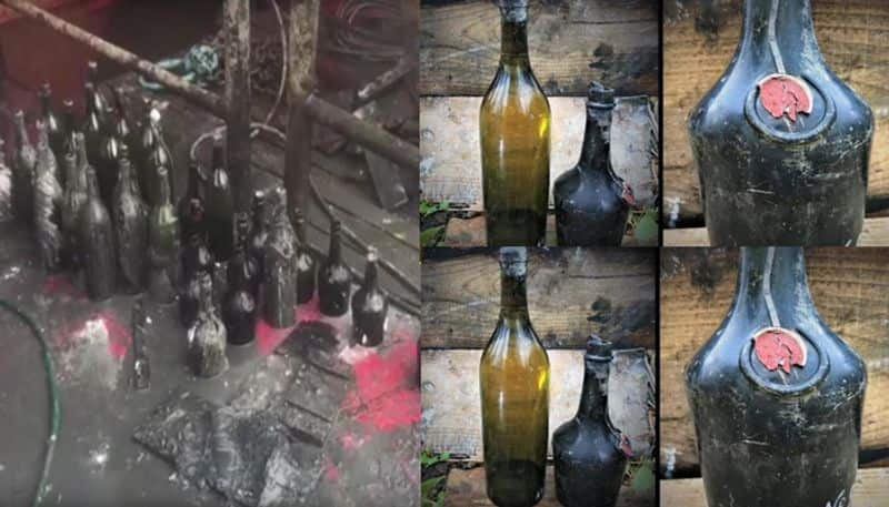 Treasure hunters salvaged liquor haven't tasted a drop from a 102-year-old WWI shipwreck