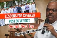 Karnataka MLAs disqualification case: Lessons on 10th Schedule for former Speaker Ramesh Kumar