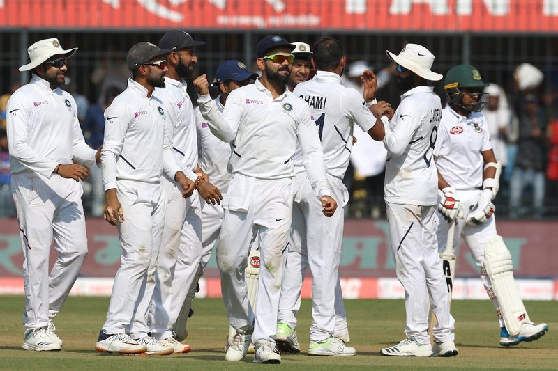 Team India restrict bangladesh by 150 runs on 1st innings in indore test