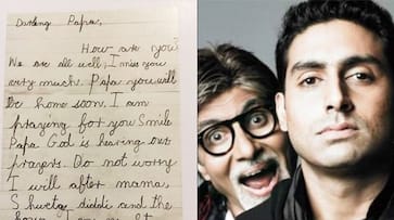 Amitabh Bachchan revisits son Abhishek's childhood letter, reads 'Darling Papa, I miss you'