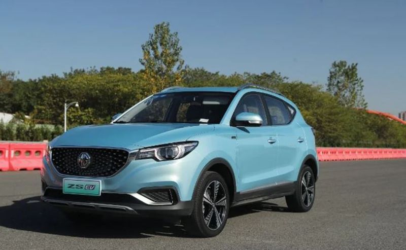 MG motors unveil MG ZS electric car in india