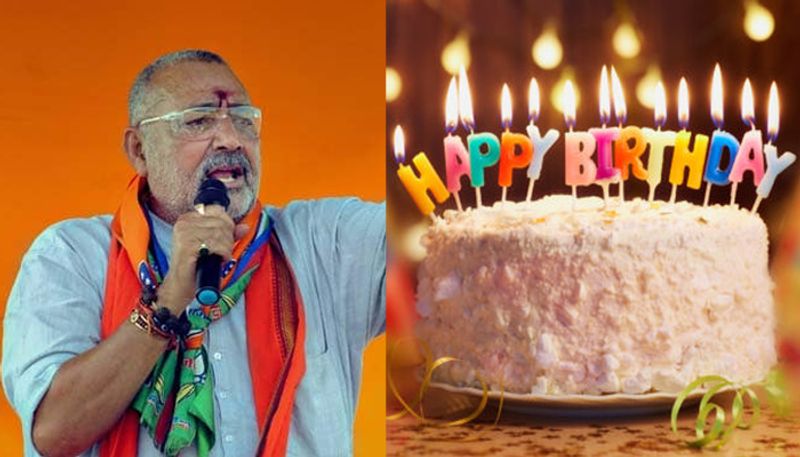 Stop cutting cakes and burning candles to save Sanatan values says Union Minister Giriraj Singh