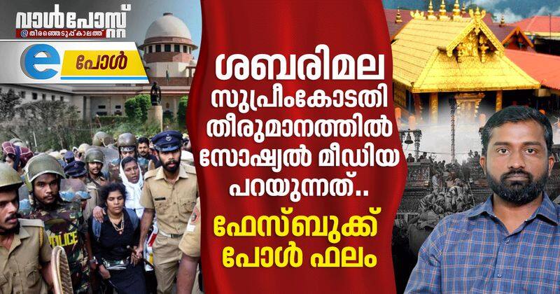 supreme court decision to constitute larger bench in sabarimala case facebook poll