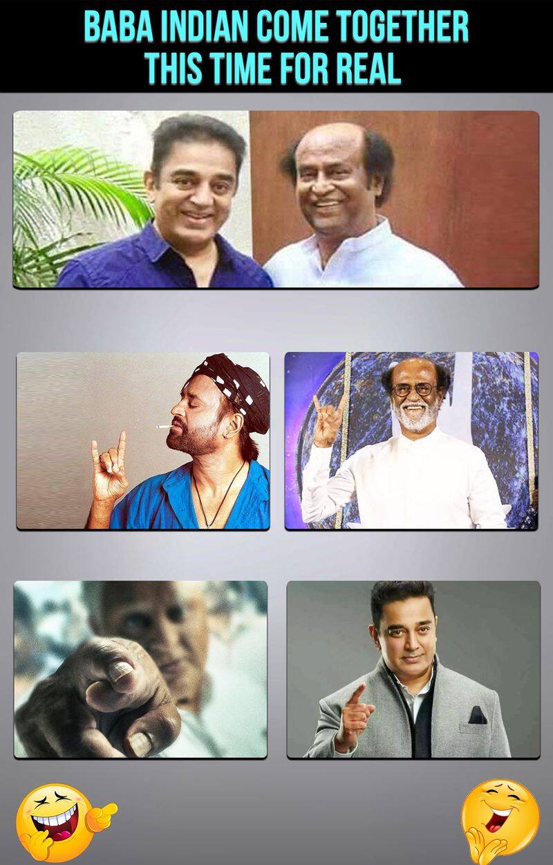 Kamal-Rajini camaraderie: Will Indian gain with Baba's blessings?