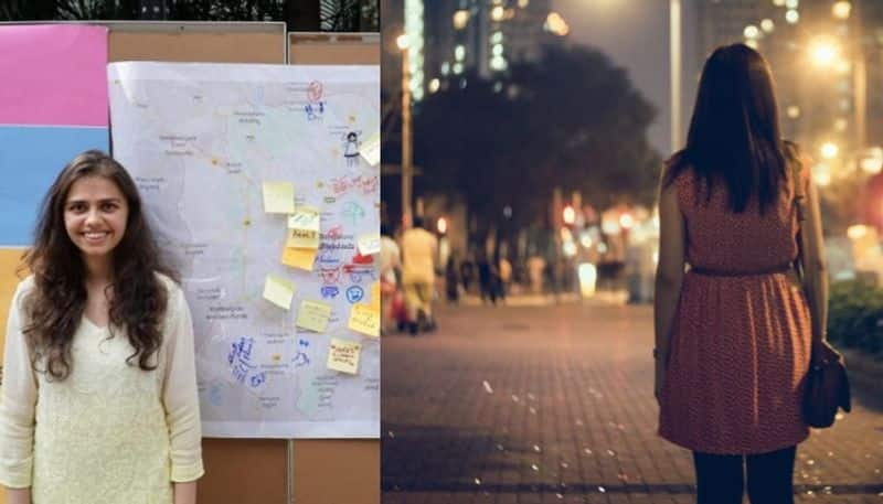 Student created a map of Bangalore where crime against woman may happen more