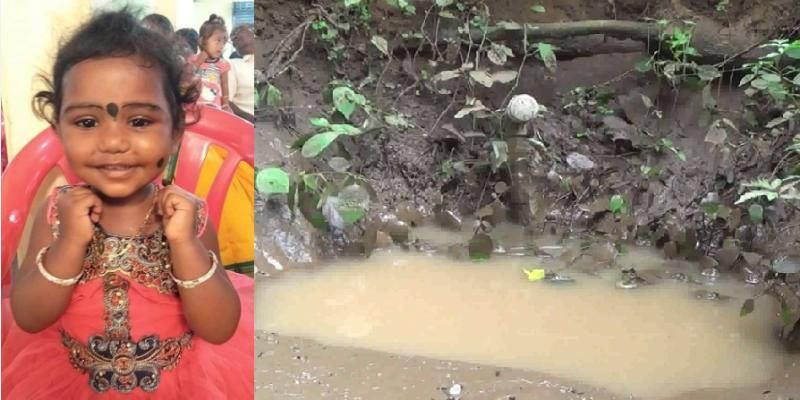 two year old baby died by falling into water pit