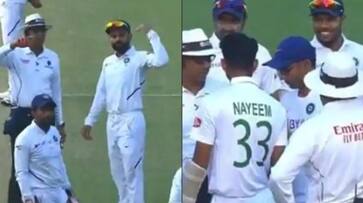 Pink ball Test Spirit of cricket Indian physio attends Nayeem Hasan hit on helmet video