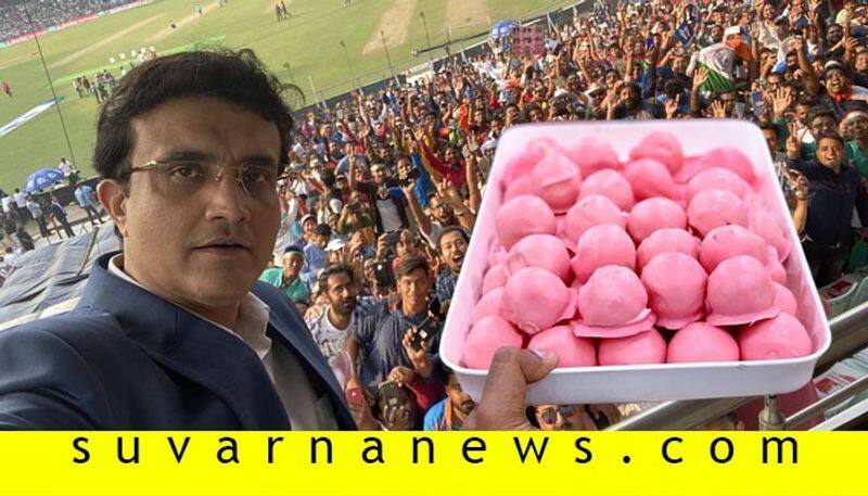 BCCI President Sourav Ganguly Celebrates Day-Night Test in Kolkata With Pink Sandesh