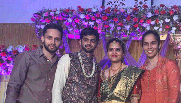 Sai Praneeth Gets Engaged, Saina Nehwal and Parupalli Kashyap Attend Ceremony