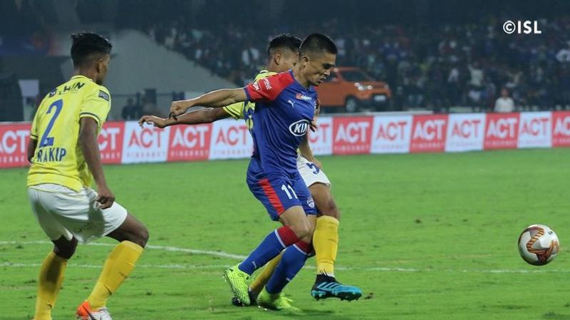 ISL 2019 Bengaluru fc beat kerala fc by 1-0 goals