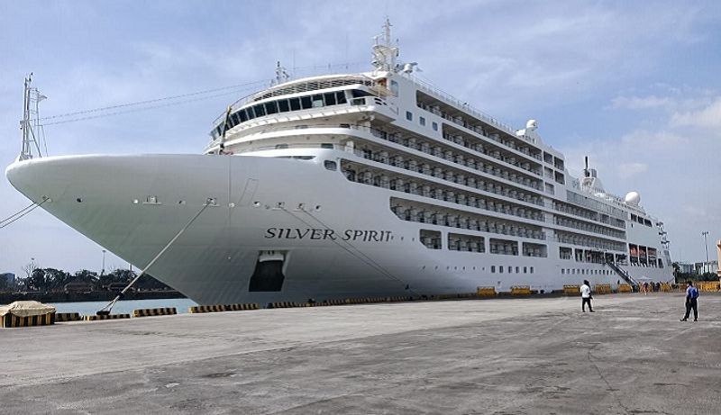 Third vessel of the cruise season Silver Spirit arrived New mangalore port