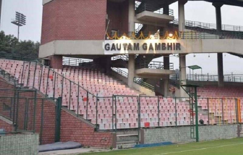 Gautam gambhir stand Unveils at Arun Jaitley Stadium delhi