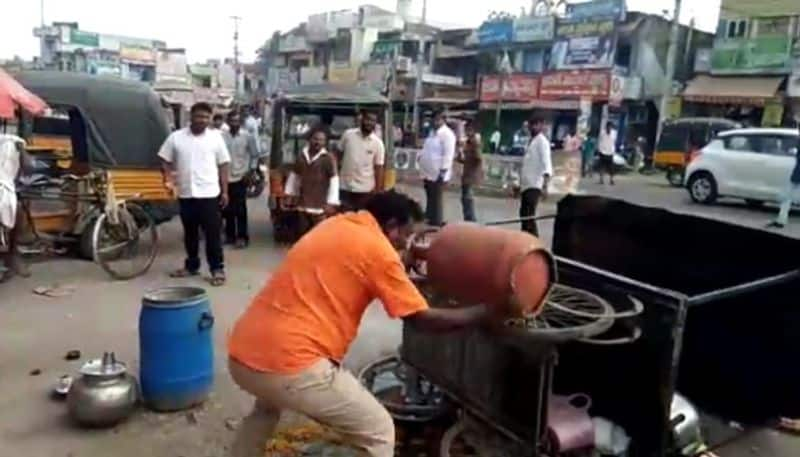 plastic ban creates violence at guntur district