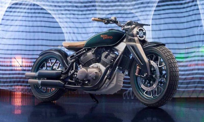 Royal enfield bobber bike Showcased at goa Rider Mania 2019