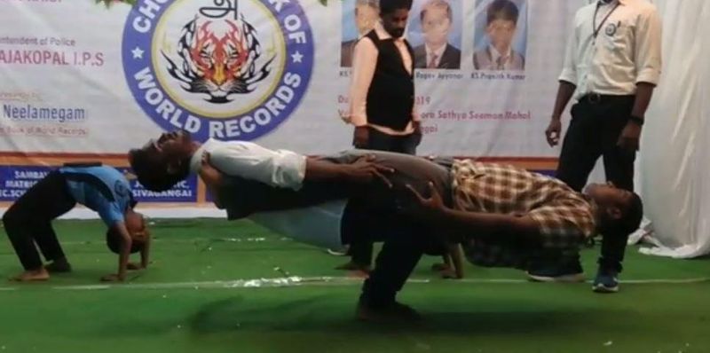 3 brothers made world record in yoga