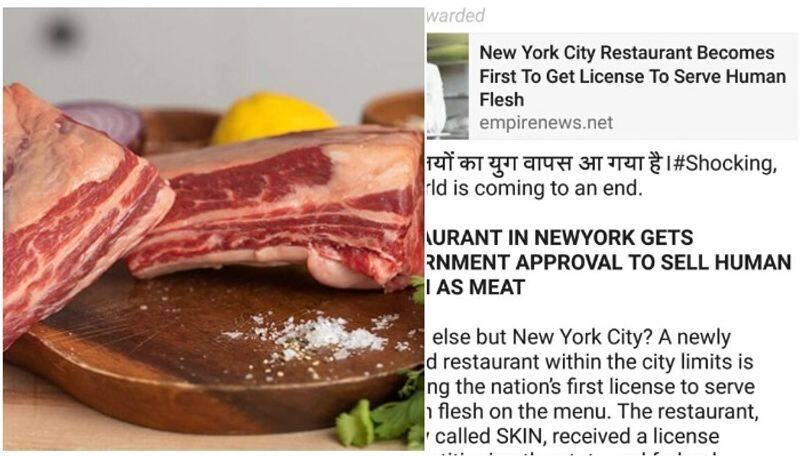 fact behind news about new york restaurant to serve human flesh