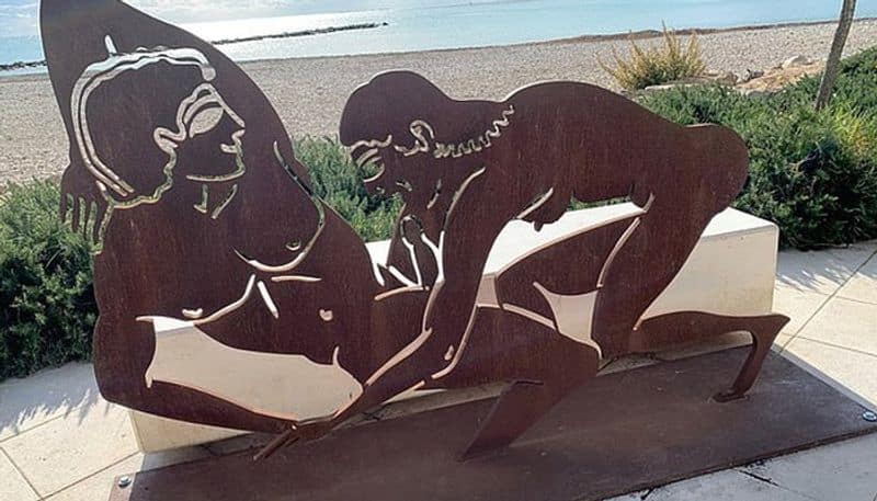 expats complain sculptures depicting intercourse acts shown in Costa Blanca seaside