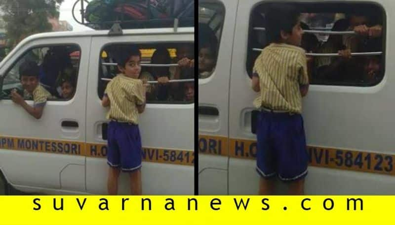 Manvi SUPM Montessori School Driver arrested due to Negligence with children