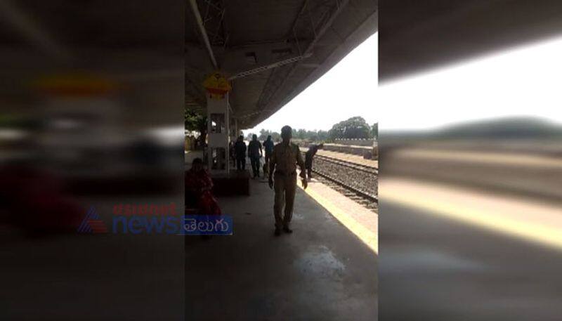 bomb squad searching in pedana railway station