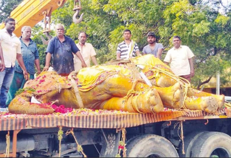 temple elephant died in bhavani