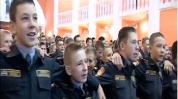 Watch: Young Russian military cadets sing Indian patriotic song "Aye Watan'; video goes viral