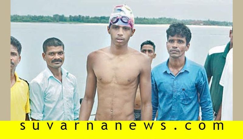 Youth Swim 25 kilometer in 3 hours in Kundapura