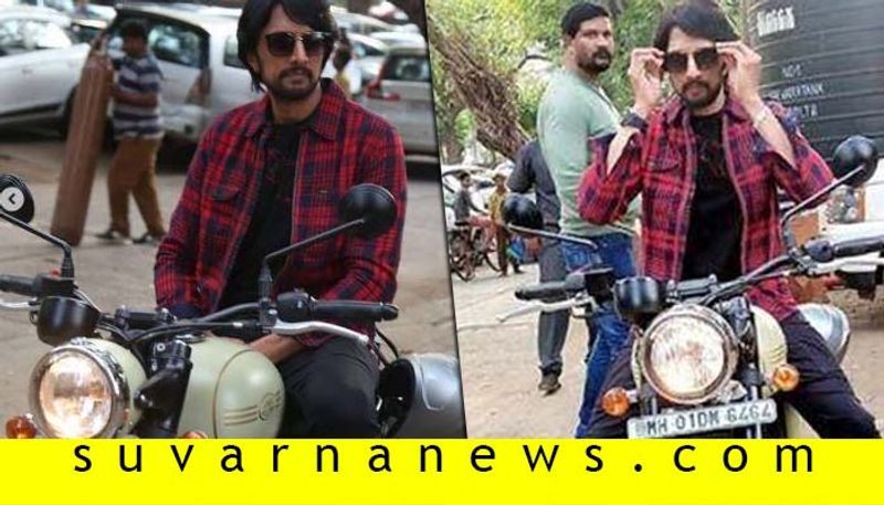 Kiccha Sudeep Java bike Ride in Dabangg 3 promotion