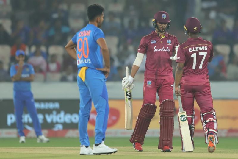 Hyderabad t20 West Indies set 208 run target to team india