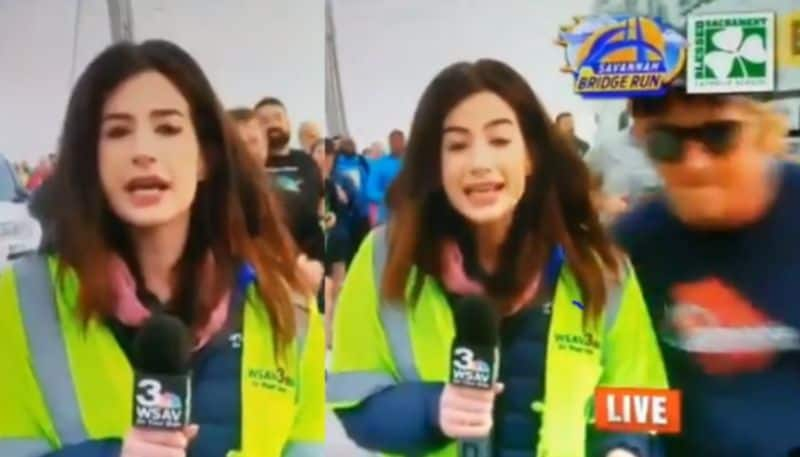 reporter calls out runner who groped her on live tv