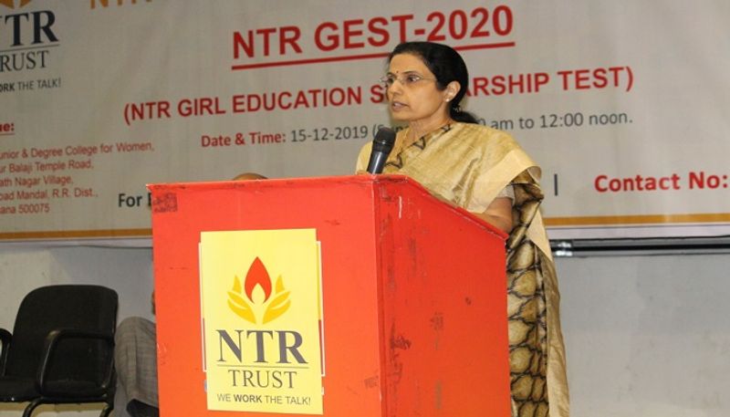 ntr trust gives scholarship to  girls for higher education