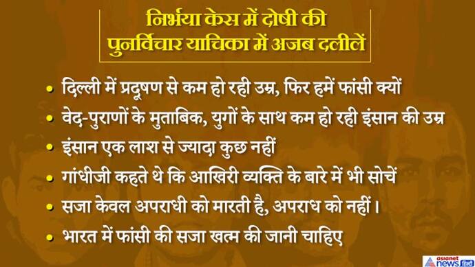 निर्भया केस में दोषी अक्षय की दलील, प्रदूषण से जिंदगी कम हो रही, फिर हमें क्यों दी जा रही फांसी