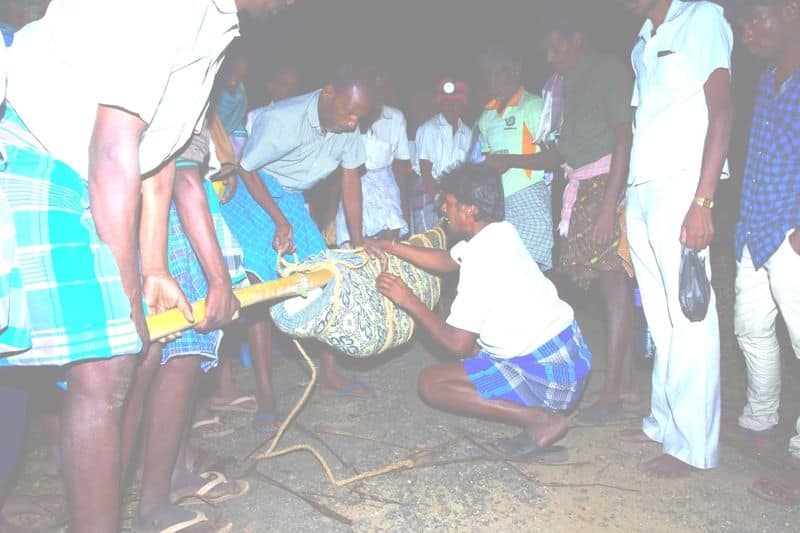 village in thirupathur without road facilities