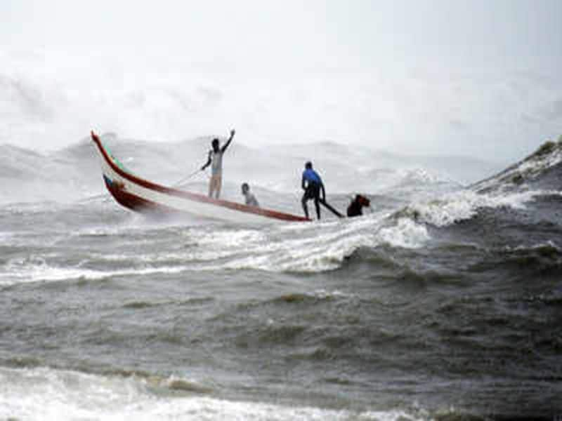 warning to fisher men due to amphan cyclone